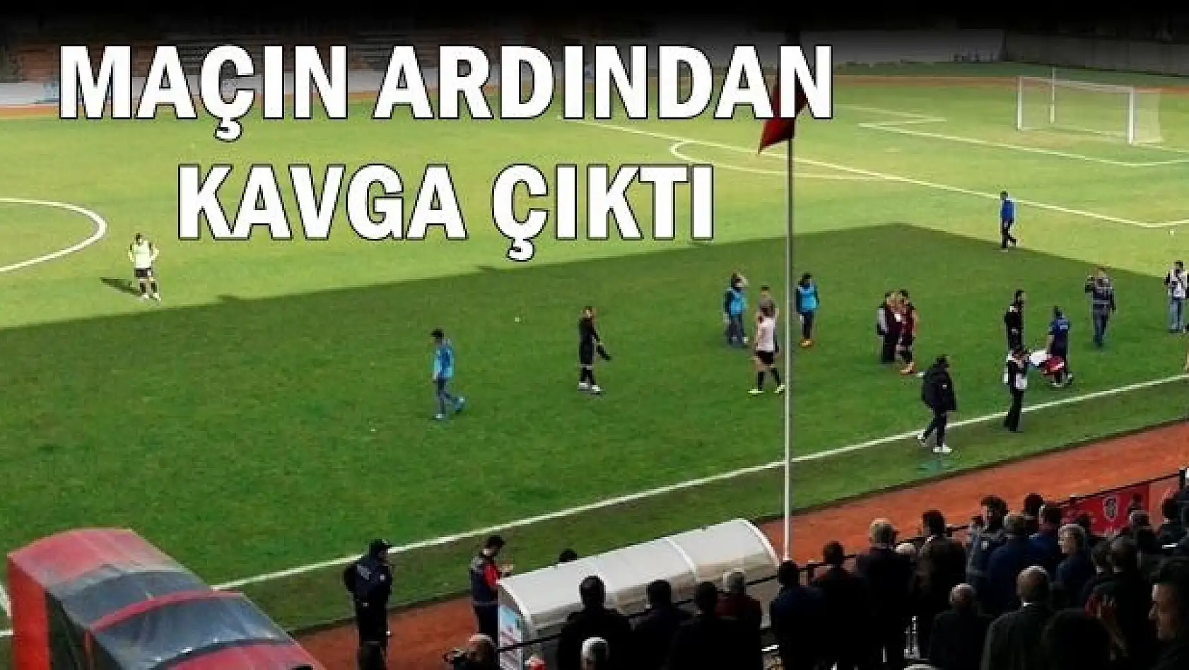 Bartınspor maçında kavga çıktı, işte o anlar!