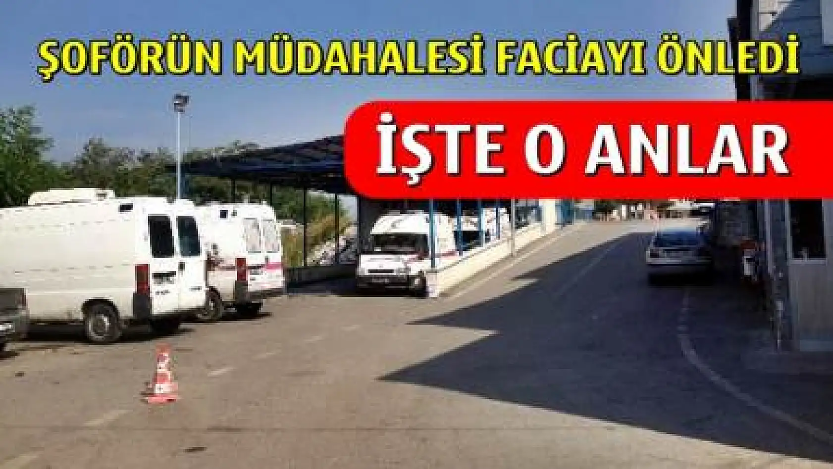 Freni boşalan kamyon ambulansa çarptı