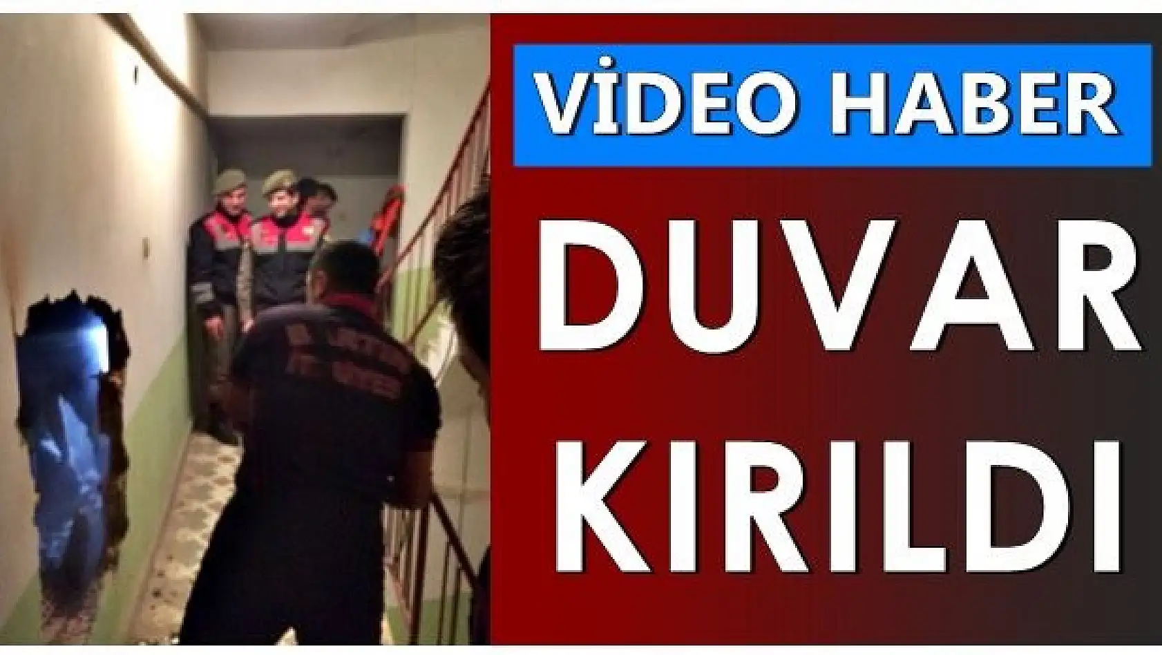 İtfaiye ekipleri duvarı kırdı