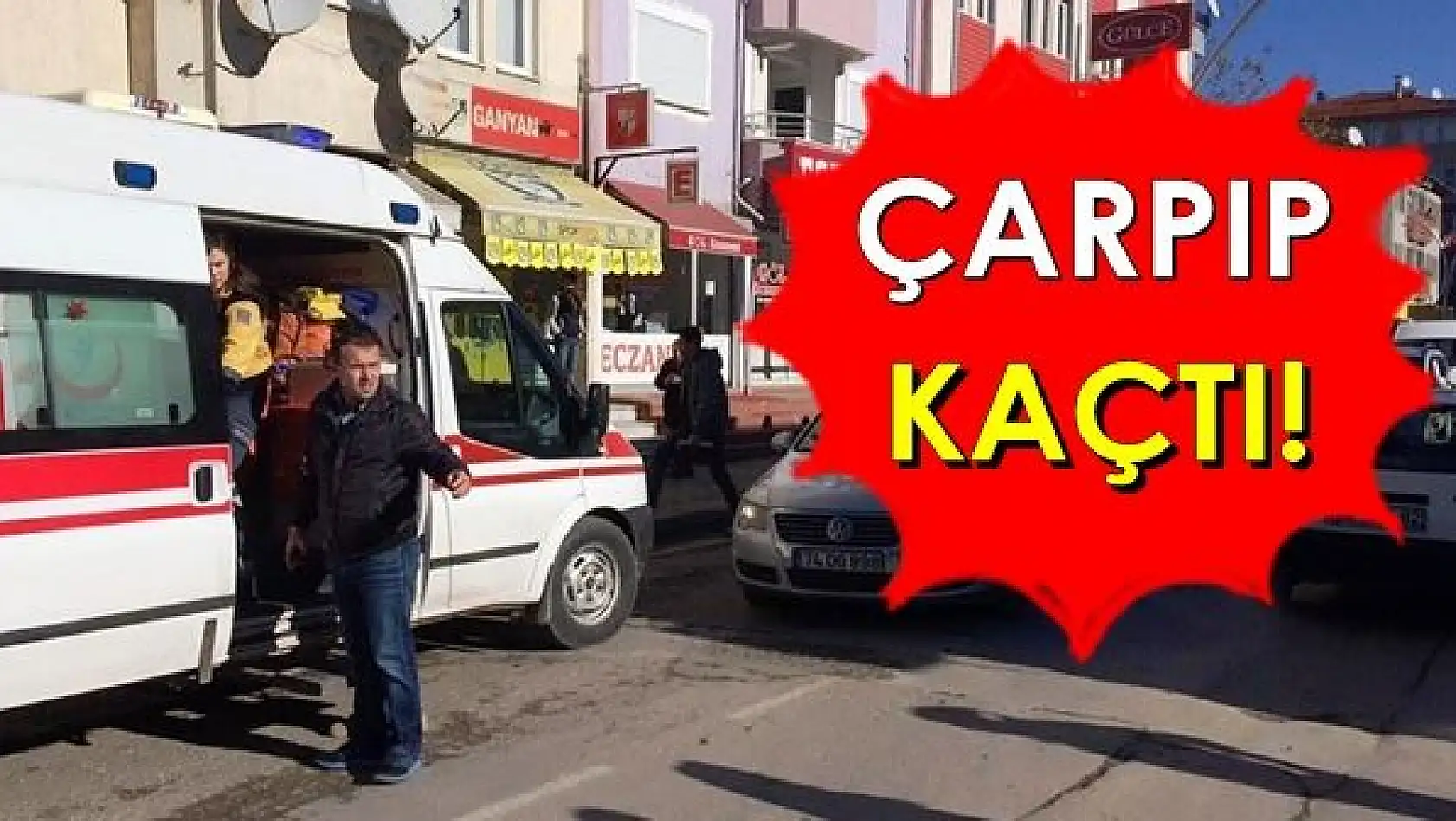 Kadına çarpan motorsiklet sürücüsü kaçtı