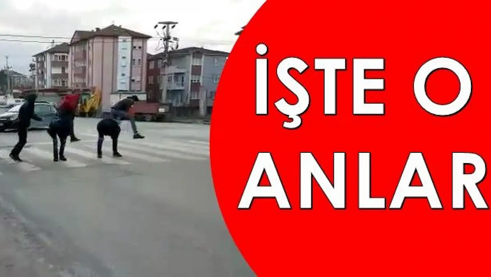 Karşıdan karşıya bakın nasıl geçtiler