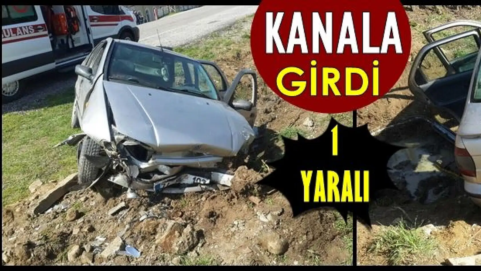 Kazada  sıkışan sürücü böyle kurtarıldı