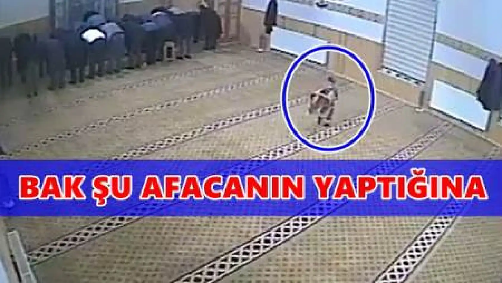 Namaz Kılan Dedenin Taburesini Yürüten afacan