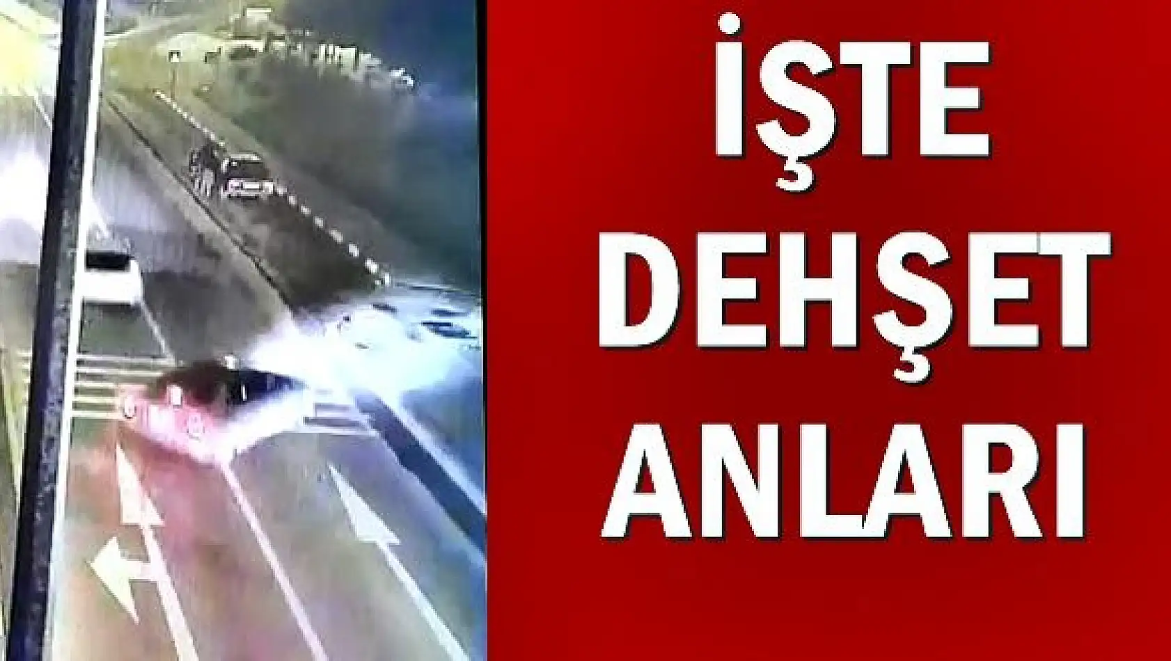 Dehşete düşüren kaza kamerada