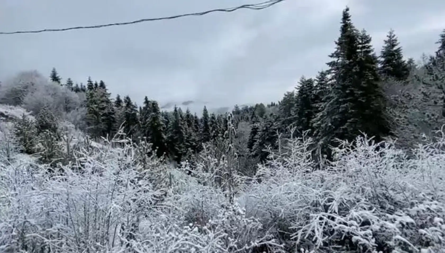 Ahmetusta'dan kar manzaraları
