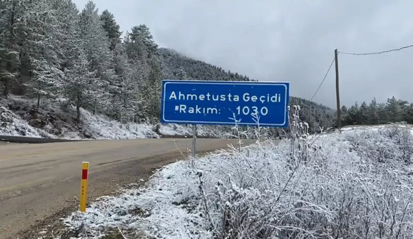Ahmetusta'dan kar manzaraları