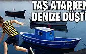 Ayağı kayan çocuk denize düştü