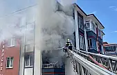 Bartın'da apartmanda korku dolu anlar