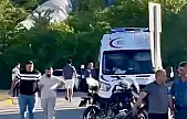 Motosiklet refüje savruldu
