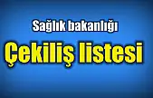 Sağlık bakanlığı kuraları çekildi