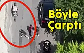 Zarfı aldı, motosiklet çarptı
