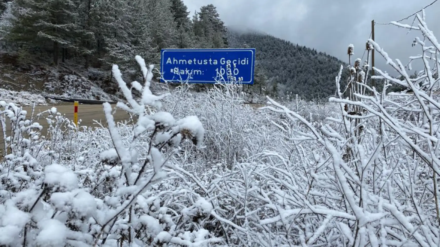 Ahmetusta’dan kar manzaraları