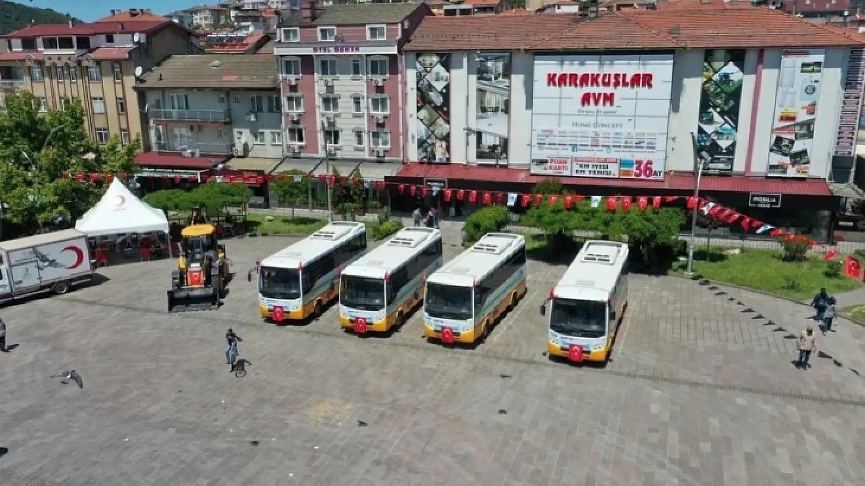 Yeni araçlar için tören düzenlendi