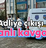 Adliye Çıkışında Bıçaklı kavga