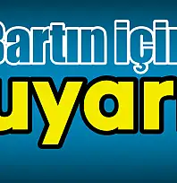 Bartın için sarı kodlu uyarı