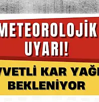 Bartın için yoğun kar uyarısı