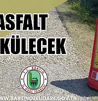 Bozuk yola sıcak asfalt dökülecek