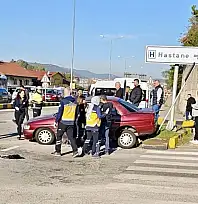 Hastane altında kaza