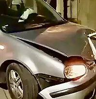 Hastane kavşağında kaza