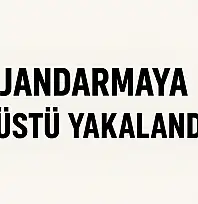 Jandarmaya suçüstü yakalandılar