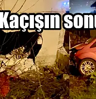 Kaçış evin duvarında son buldu