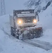Kar kalınlığı 120 santimetreyi aştı