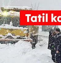 Kaymakamlıktan tatil kararı