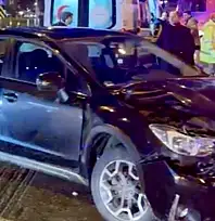 Organize Kavşağında feci kaza