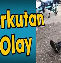 Sanayi sitesi önünde korkutan olay