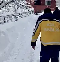 Zorlu kışta hayat kurtaran müdahale