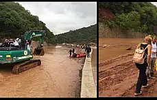 47 yolcu iş makinesi ile kurtarıldı