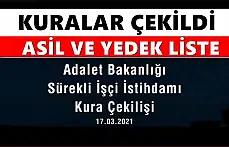 Bartın Adliyesi işçi alımı kura listesi