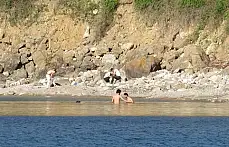 Amasra'da deniz sezonu erken açıldı