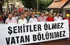 Amasra Şehitler için yürüdü