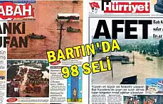 Bartın 98 selinde Gazete manşetleri