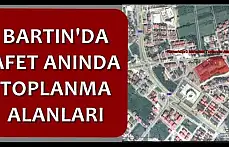 Bartın`da Afet anında toplanma alanları