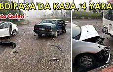 Bartın'da araçlar çarpıştı, 4 yaralı