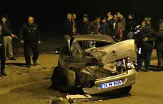 Bartın'da ilginç kaza, ters döndü!