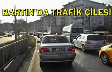 Bartın'da trafik çilesi