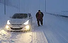 Bartın'da yoğun kar ve tipi 