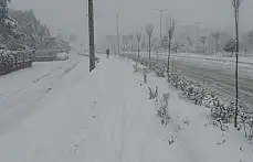 Bartın'da yoğun kar yağışı