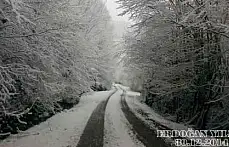 Bartın'dan kar manzaraları