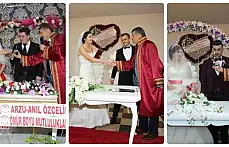 Başkan çiftlere mutluluklar diledi