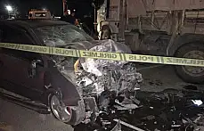 Çimento fabrikası kavşağında feci kaza