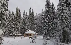 Gezen yaylasından büyüleyen kar manzaraları