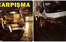 İki araç çarpıştı, 2 yaralı