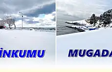 İnkumu ve Mugada'dan kar manzaraları