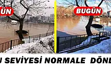 Irmakta su seviyesi normale döndü