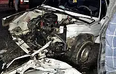 Kamyonet ile otomobil çarpıştı, 1 yaralı