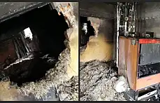 Kazan dairesinde yangın çıktı